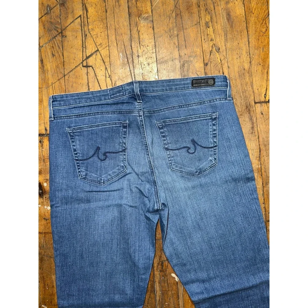 AG Adriano Goldschmied Jeans Men's 32R‎ Blue Denim Stilt Cigarette Leg Preppy